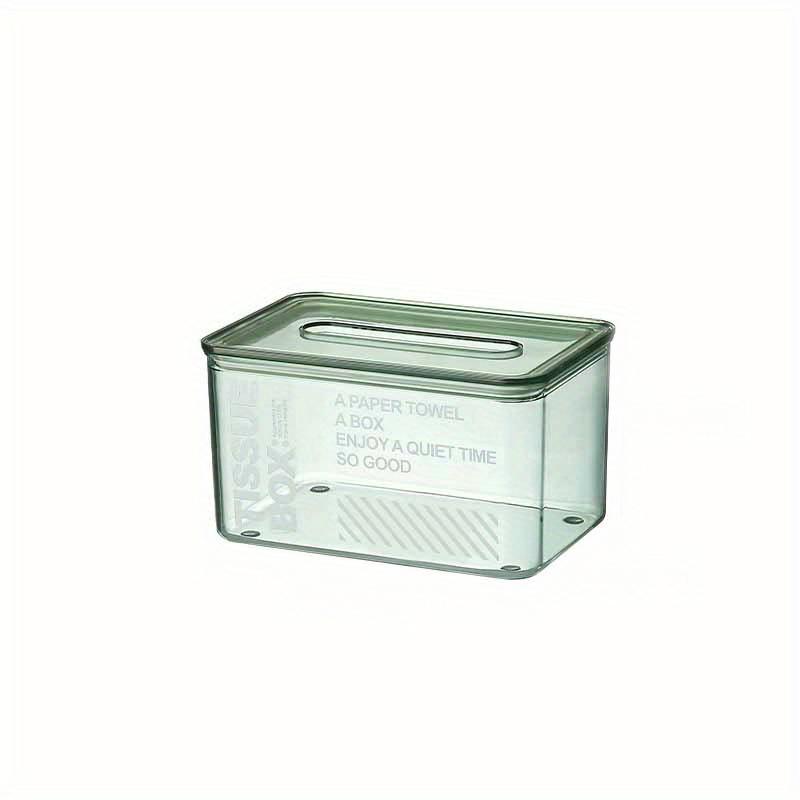 

1 шт. многоразовый контейнер для салфеток практичный настольный декоративный ящик для салфеток зелёный