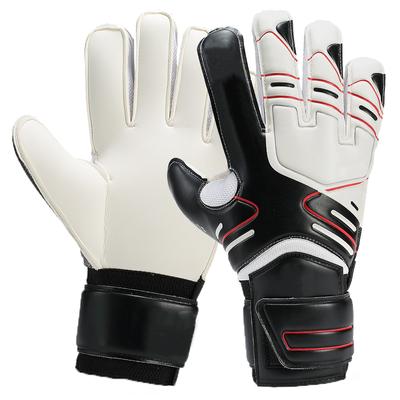 Size 5-10 Professional Soocer Goalkeeper Gloves Black Goalie Football Man Training Latex Gloves Children Anti-Slip Football