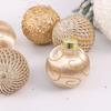 6pcs Shatterproof Foam Mesh Ball Painted Electroplating Ball Christmas Ball Set  New Year