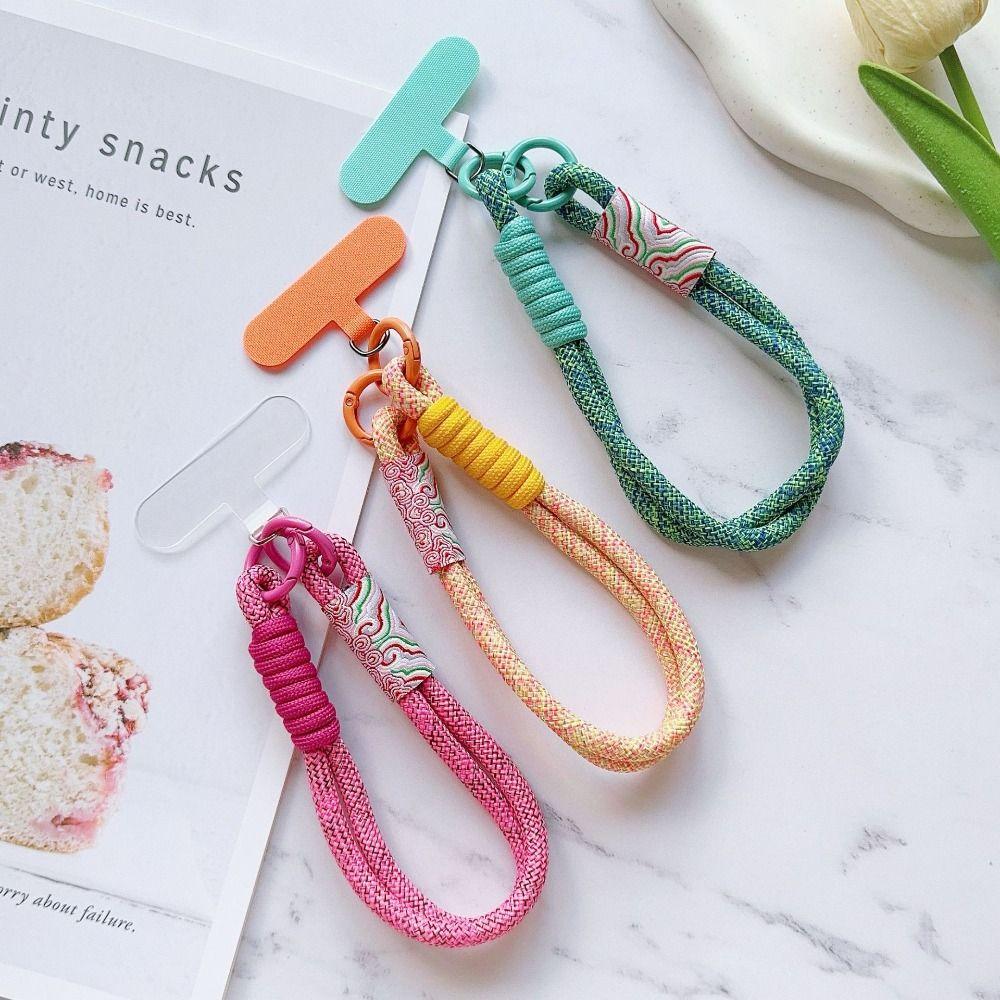 Handwoven Mobile Phone Lanyard Braided Phone Wrist Straps Universal Anti-lost Rope