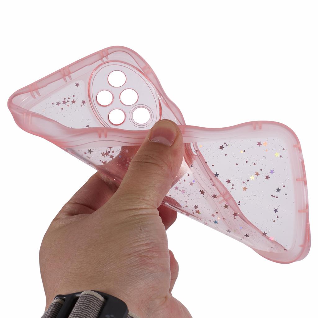 JTW Series for Samsung Galaxy A23 4G/A23 5G (Global Version) Case Glitter Stars TPU Phone Cover Wavy Edge