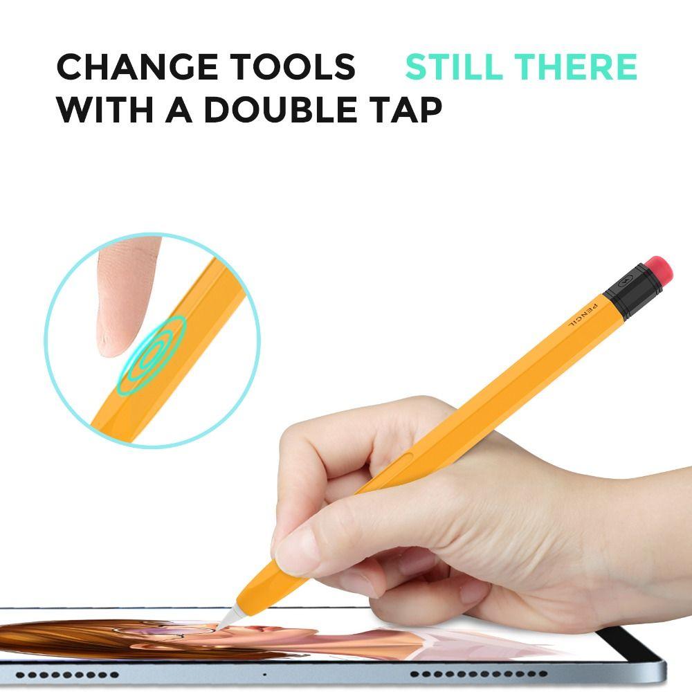 Astuccio in Silicone per Tablet Anti-Scivolo Antiurto Custodia per Stilo Colorata Ergonomica Guscio Protettivo per Matita per Apple Pencil Pro/2