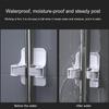 Set of 4 Mop Broom Holder Adhesive Wall for Mops Space Saving Mops Handle Hanger Cleaning Tool Shelf