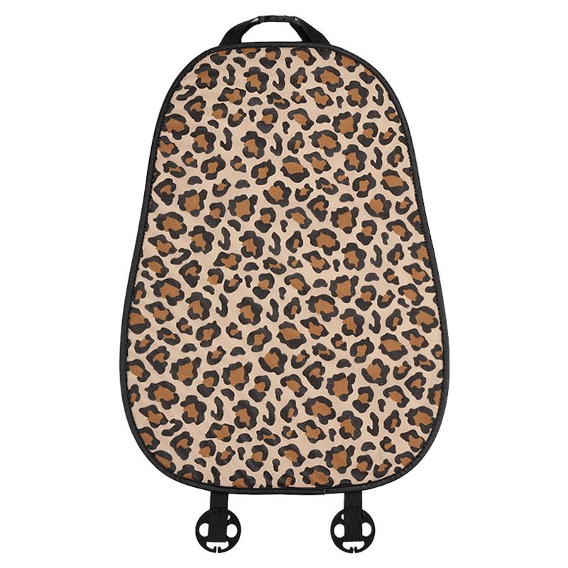 New car seat cushion leopard print cat four seasons universal car seat cushion linen breathable and comfortable car seat cover