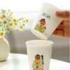 New Chinese Style White Porcelain Cartoon Calligraphy Cola Cup - Small Kung Fu Tea Cup Souvenir