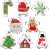 Five Christmas Cookie Cutting Machines Christmas Cartoon Cookie Molds Santa Claus Snowflake Flipping Sugar Cookies Baking Tools