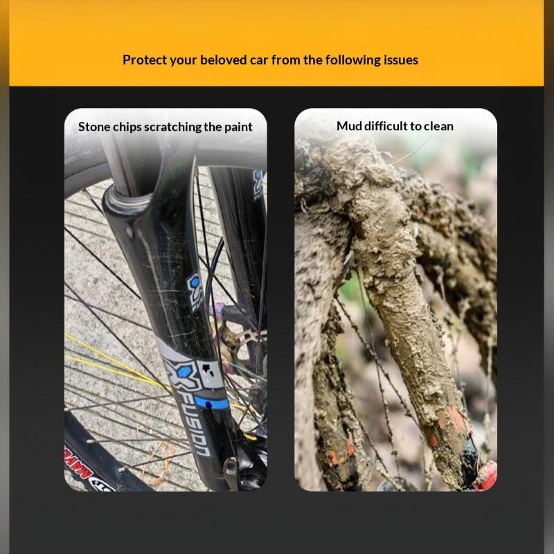 Clear PVC Bike Front Fork Protective Film Anti-Corrosion Scratch Resistant Self-Adhesive Sticker for Mountain Bikes