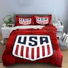 USA Flag Shield Bedding Set Bedding Duvet Cover Set Duvet Cover Pillowcases (1 * Duvet Cover 2 * Pillowcases, Without Duvet Insert)