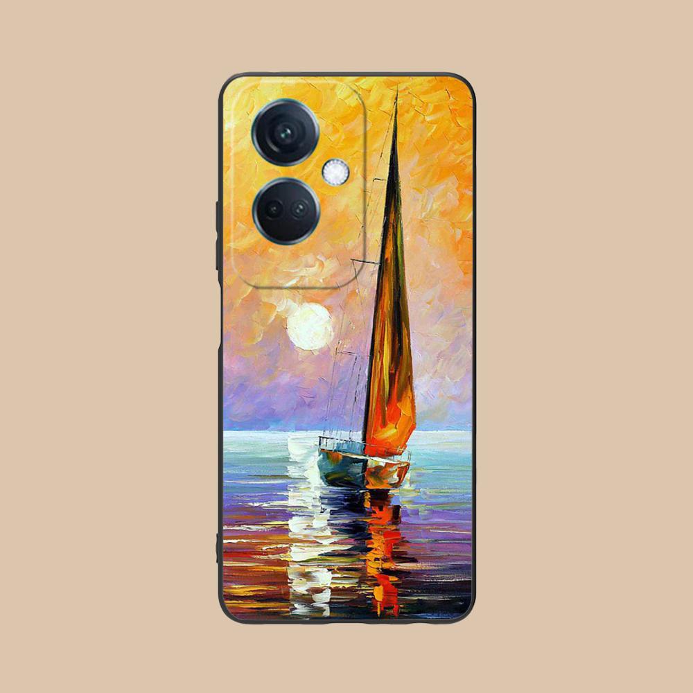 Abstract Oil Painting Phone Case for OPPO Reno 14 13 12 11 10 9 8 7 6 5 F T Pro 5G Soft TPU Shockproof Cover