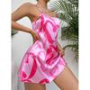 Women's Summer Sexy Backless Love Home Dress Short Slip Dress