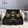 Fashion Northern Europe Freemasonry Blanket Masonic Portable Sofa  Freemason Flannel Warm Four Seasons Camping Blanket