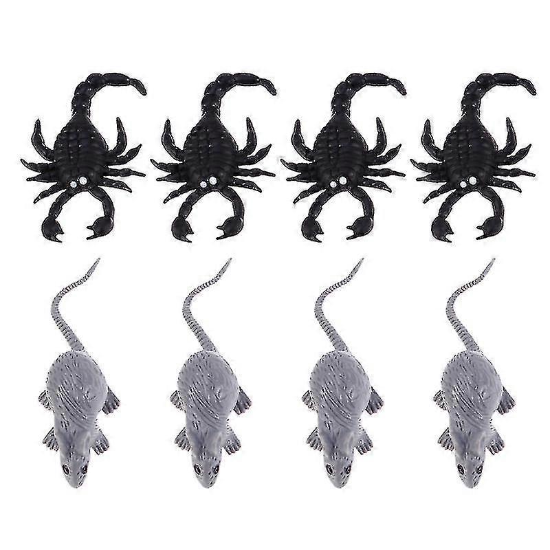 8pcs Halloween Simulation Toys For Halloween Decorations