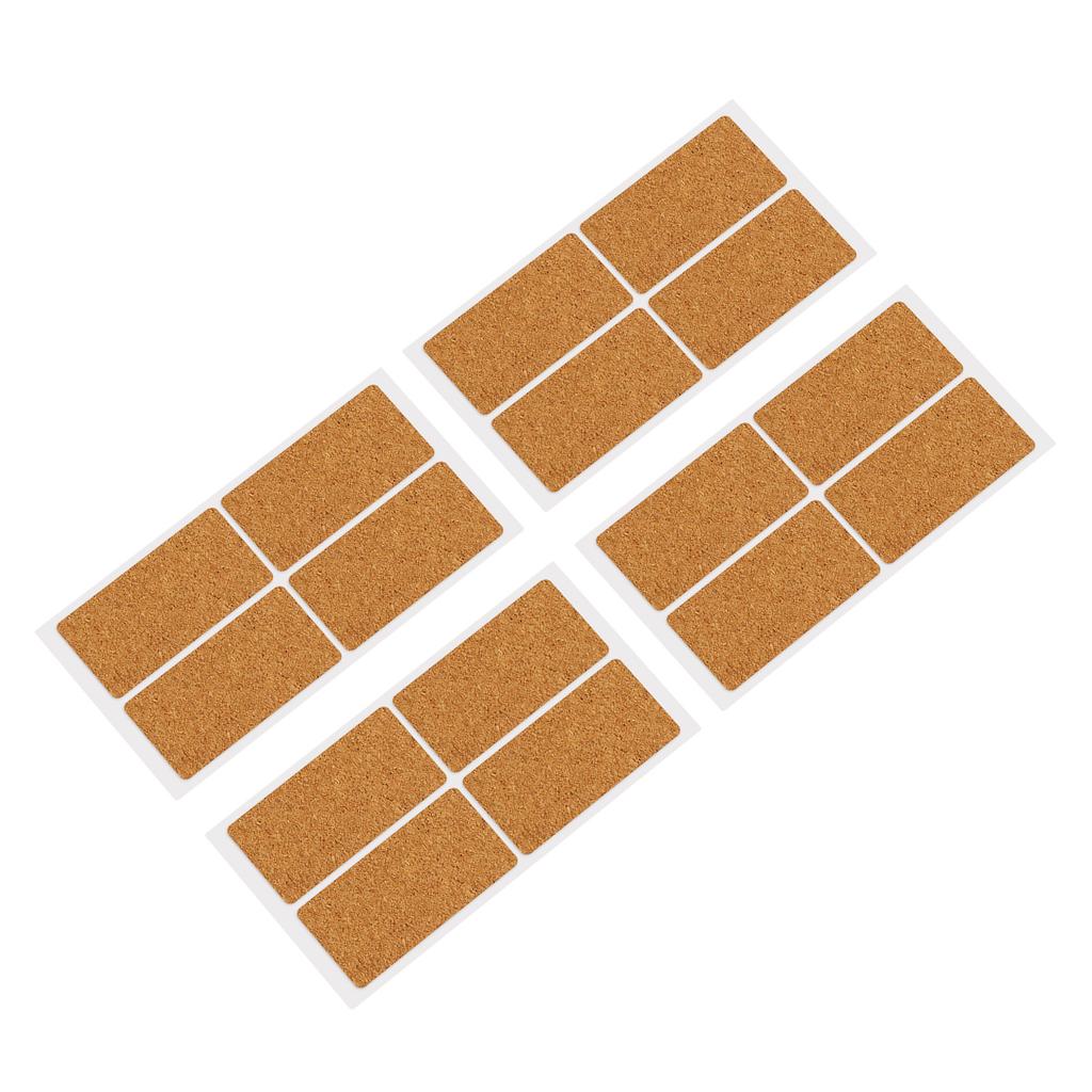 80 ks Korková Dřevěná Nálepka Štítek 30x60mm Voda Olej Vodotěsný Samolepicí Dřevěný Štítek pro Kuchyň Kancelář Školu