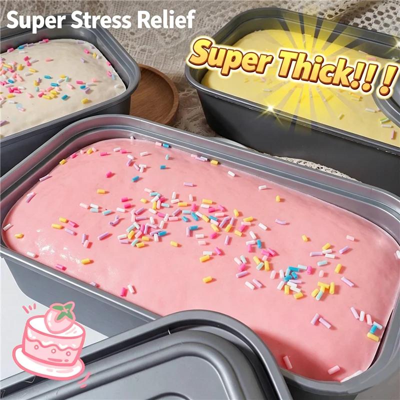 Superweiche Streusel Jumbo Box Kuchen Squishies Duftend Langsam Rückprallend Ungiftig ASMR Heilung Stressabbau Fidget Spielzeug Erwachsenen Geschenk