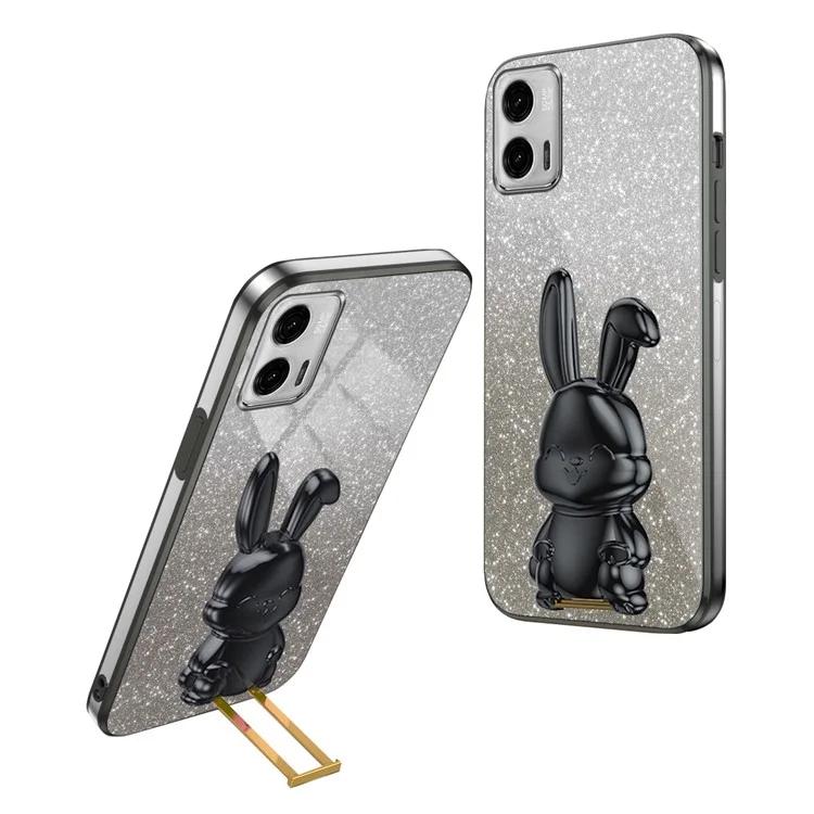 

PC+TPU Cover for Motorola Moto G73 5G , Phone Case with Hands-free Kickstand