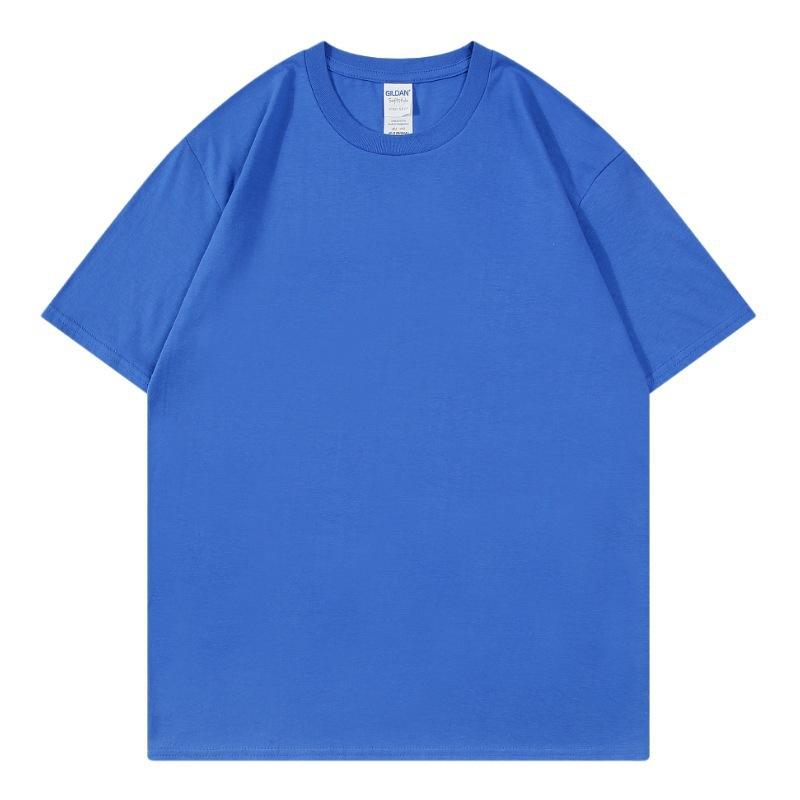 Short Sleeve Men's Cotton T-Shirt Summer Casual Men's Top Short Sleeve Summer Solid Color T