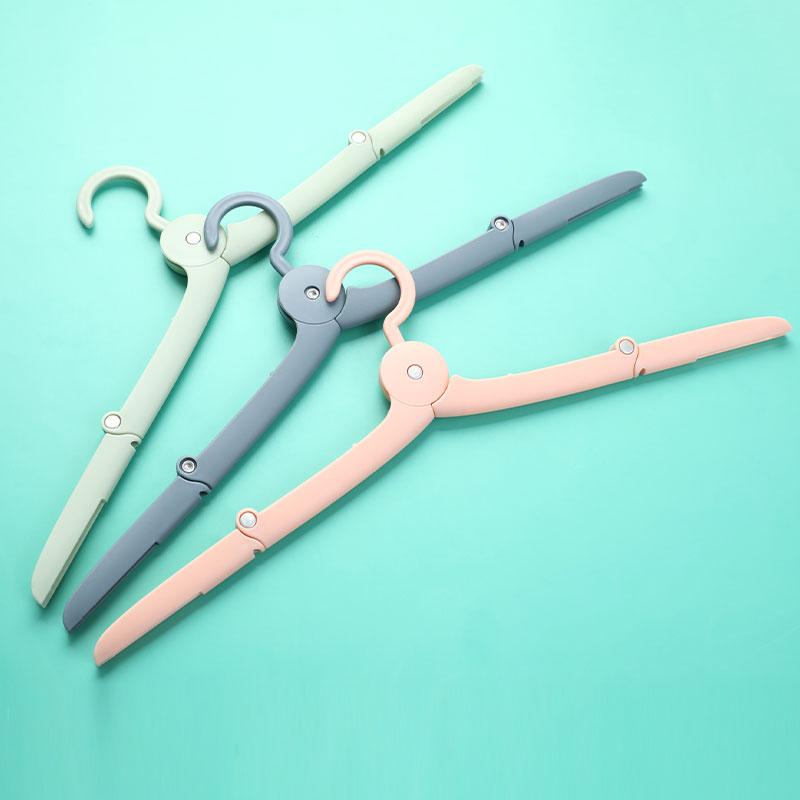 Mini Travel Foldable Closet Clothes Hanger Home Portable Windproof Non-Slip Rack