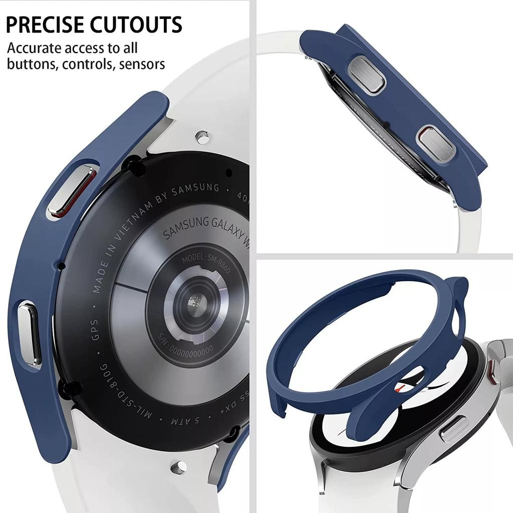 Case for Samsung Galaxy Watch 4/5/6/7 40mm 44mm 45/47mm Matte Cover Protective Hollow Bumper Shell for Watch 6 Classic 43MM 47MM