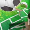 Fußball Fußballplatz Design Grün Tüll Sheer Fenster Vorhänge Für Wohnzimmer Das Schlafzimmer Moderne Voile Organza Vorhänge Vorhänge