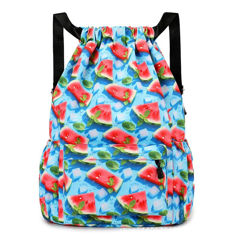 Basketball Rucksack mit Kordelzug - Unisex Doppel-Schulter Sport-Gymnastiktasche mit großem Fassungsvermögen