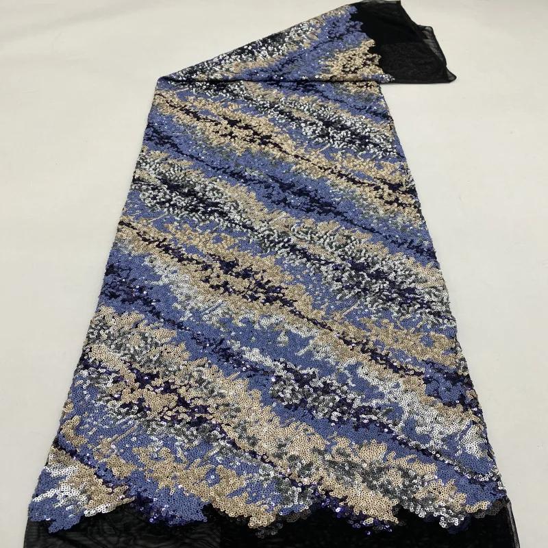 1Yard Elastic Mesh Diagonal Embroidery 3MM Colorful Sequin Fabric for Skirt Evening Dress Fashion Clothing Wide:125CM