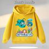 Octonauts 1-8 Yaş Kapüşonlu Sweatshirt Erkek Çocuklar İçin, Dijital Çizgi Film Baskılı Kız Çocuk Günlük Üst, Sonbahar/Kış Uzun Kollu