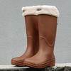 Unisex High-Top Waterproof Rain Boots - Lightweight, Non-Slip, Long Rubber Overshoes for Outdoors