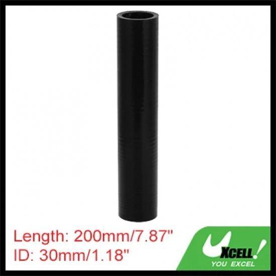 UXCELL 1 Pcs 22/25/28/30/32/35/38/40 mm ID 200mm Length 4mm Thickness 0 Degree Black Car Silicone Hose Coolant Hose Universal