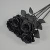 Decorazione Rosa in Seta Nero Oro - Singolo Stelo, Best Seller, Decorazione Bar