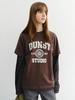 Deonseuteu Unisex Classic Logo T-Shirt_Udts6B139_Brown