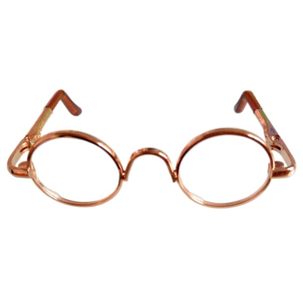 Plush Doll Accessories Plush Doll Eyeglasses Cute Heart Frame For 10/15cm Dolls Glasses Clothes