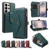3 in 1 Detachable Cards Solt Flip Leather Case for Samsung S26 Ultra S25 S24 S23 A27 A17 A16 A26 for Magsafe Crossbody Bag Cover