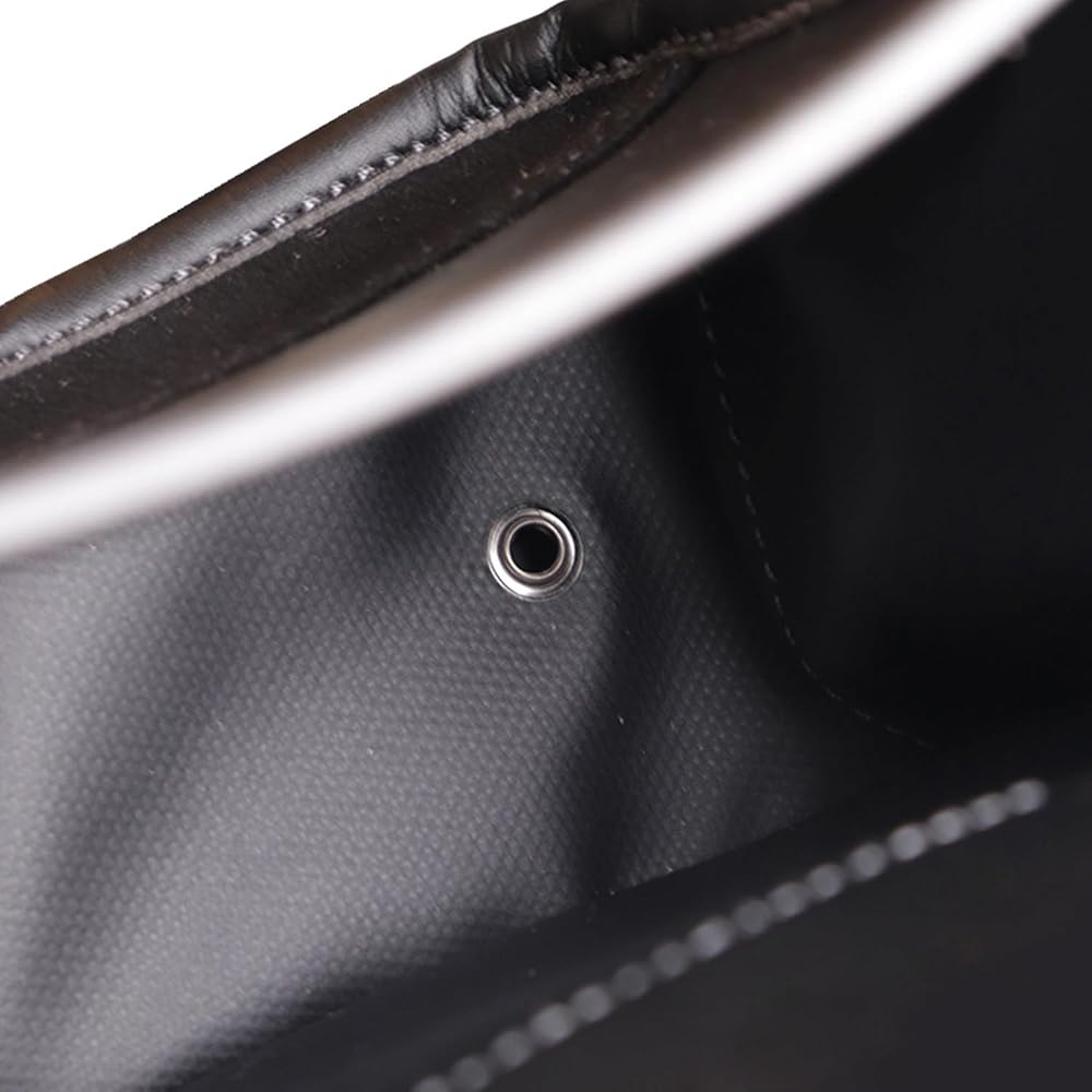 Fujiya (Fujiya) Architectural Thin Waist Bag, 3 Tiers, Black Gold, Light PU Leather Series, AB-43BG