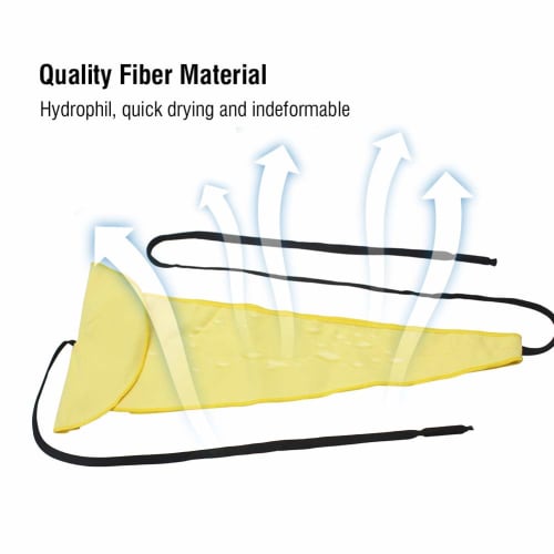Reusable Wind Instrument Cleaning Swab for Saxophone, Alto, Tenor, Flute, and Saxophone Maintenance (Yellow)