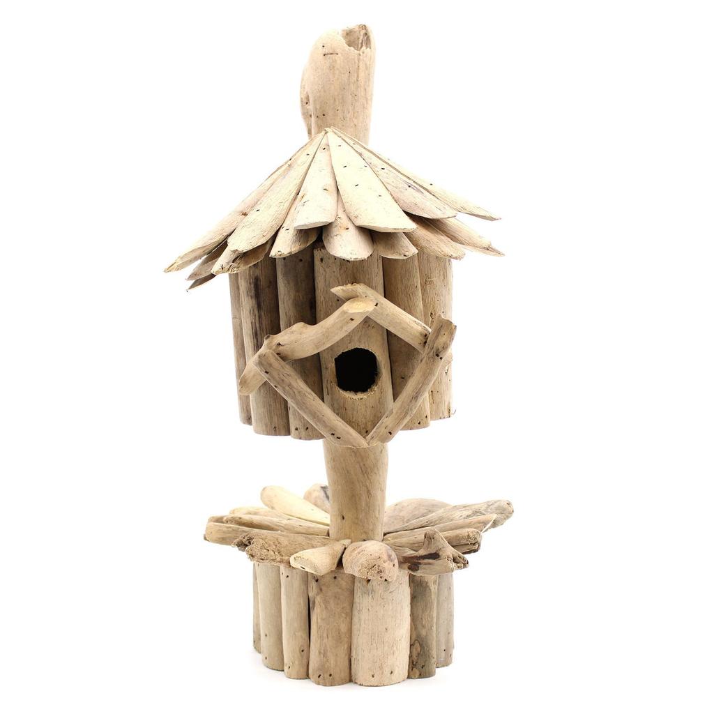 Birdhouse on Stand, Driftwood