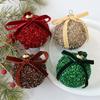 Shatterproof Christmas Balls Holiday Decoration Kit Shimmering Glitter Christmas Balls with Bow Festive Shatterproof for Xmas
