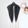 New fashion retro versatile striped triangle scarf women's fashion wear scarf old money style wear accessories silk scarf
