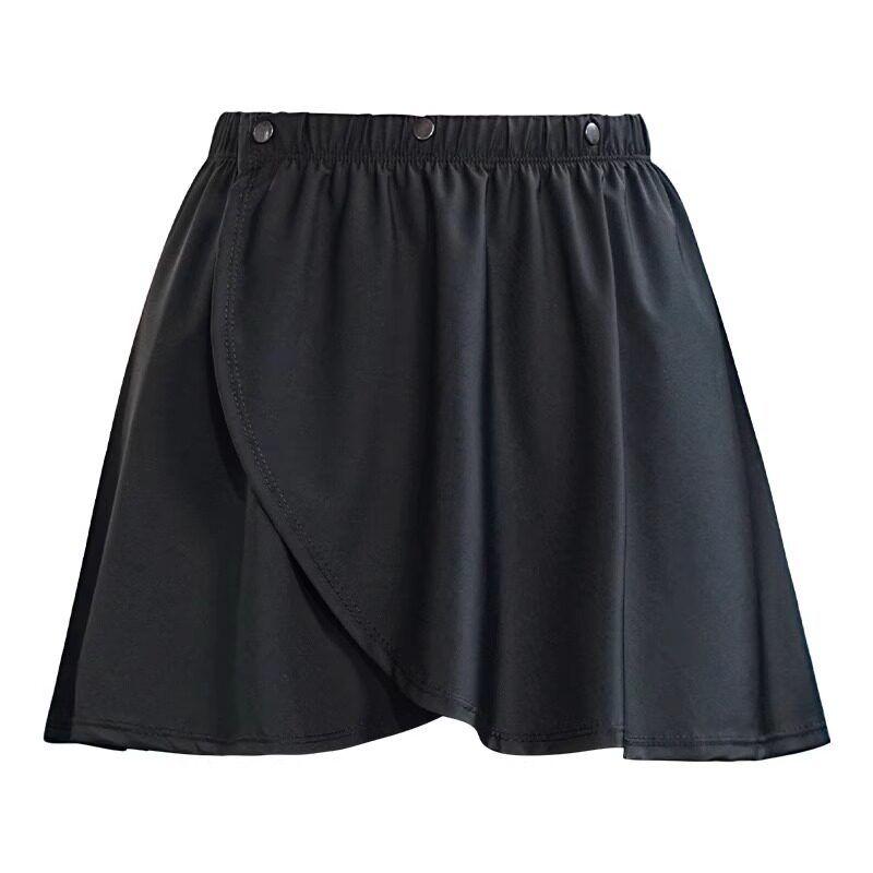 

2026 New Style One-Piece Large Size Skirt Cover-Up for Shark Pants, Suitable for Plus-Size Women, Sports, Fitness, and Yoga Black M