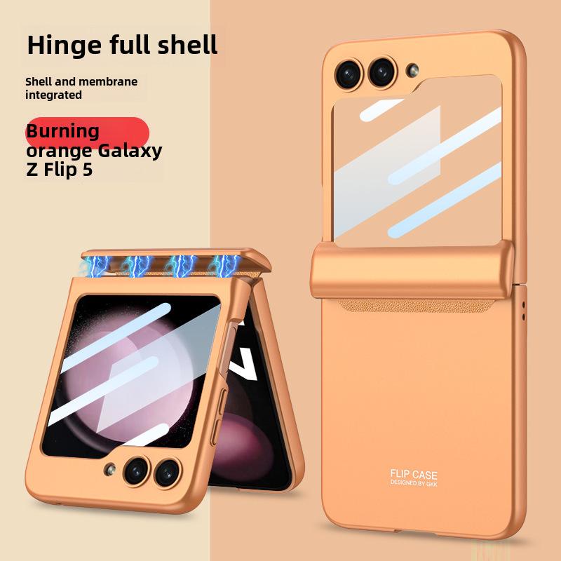 

Магнитный чехол и защитная пленка для экрана Samsung Z Flip6 Anti-Fall — подходит для Z Flip5/4/3 Z flip5