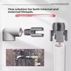 3Pcs Heavy-Duty Pvc/Plastic Pipe Threading Tool Kit 1/2" 3/4" 1" Male & Female Threads For Pvc Ppr Mpp Pipes