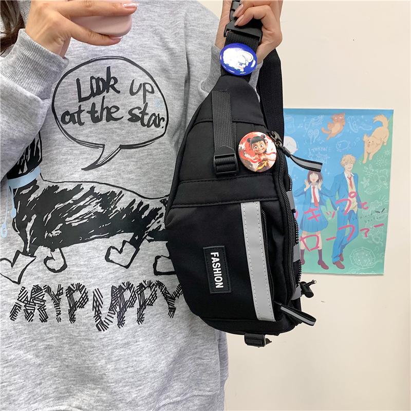 New oblique span bag men's personalized premium breast bag outdoor backpack fanny pack sports shoulder women's mobile phone bag small satchel