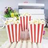 Barsinfi 50-Pack Popcorn Bags with Striped Paper Popcorn Boxes - Cardboard Candy Containers for Parties, Sweets & Kids Use