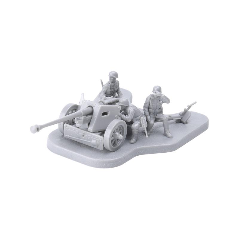 1:72 4D Plastic Assemble Tank SD.KFZ.7/2 Model World War II Model Puzzle Assembling Military Sand Table Toys For Children Gifts