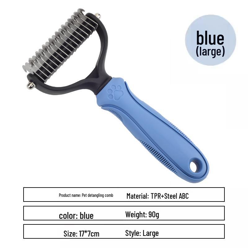 Tier Entwirrkamm für langhaarige Katzen & Hunde - Ideal zum Entfernen loser Haare