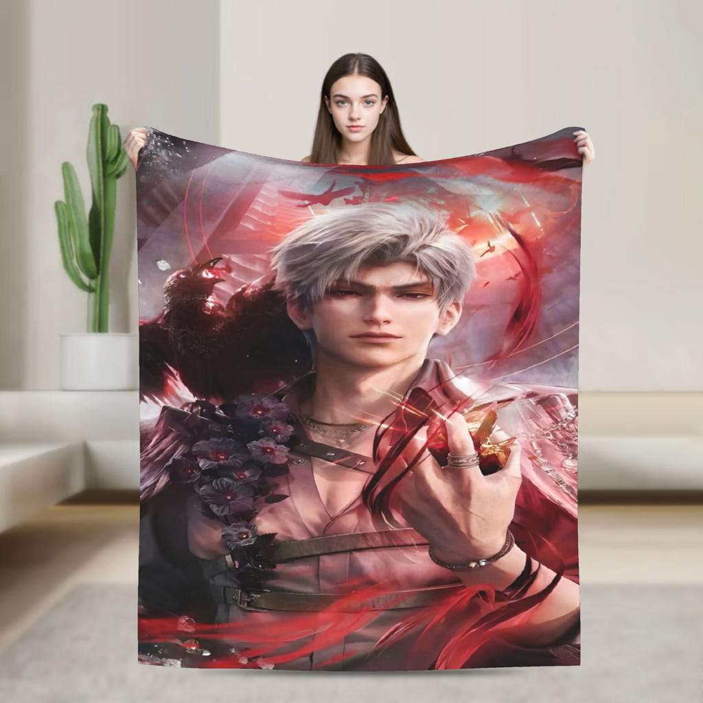 Love and Deepspace Rafayel Fuzzy Blanket Awesome Throw Blanket for Sofa Bedding Lounge 150*125cm Bedspread