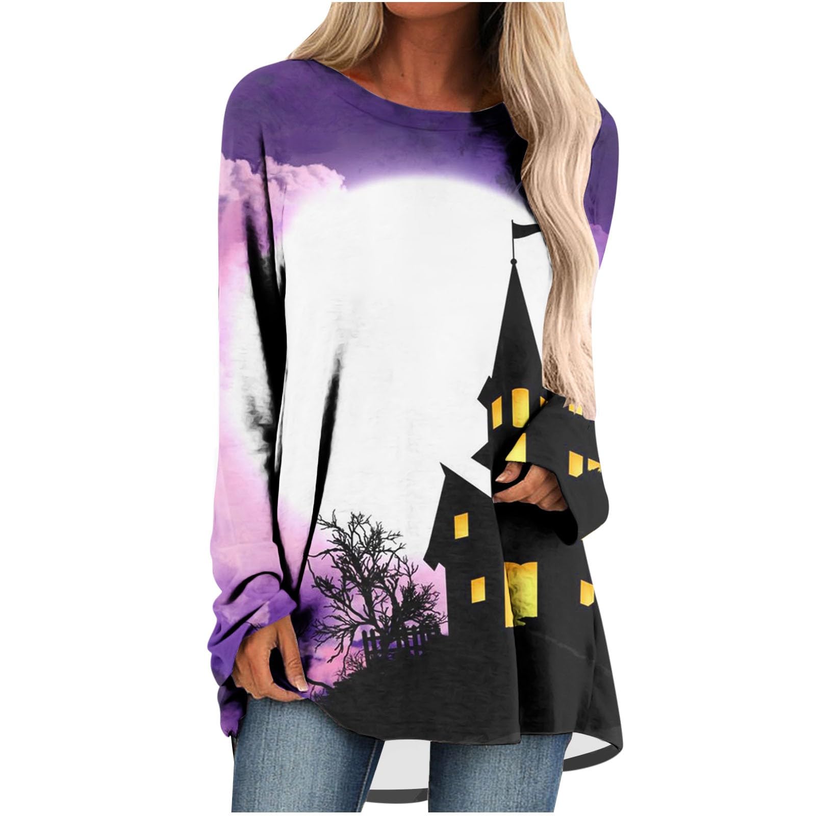 Футболка с принтом «Страшный Хэллоуин» — фото 10