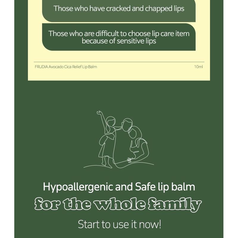 Frudia Avocado Cica Relief Lip Balm