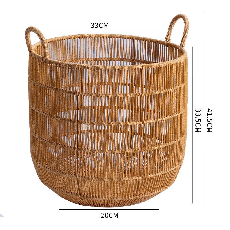 Handun Imitation Rattan Storage Bin with Handles