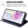 Coque de protection - Booling - pour Samsung Galaxy A35 5G - Effet Cuir - Antichoc - Pochettes pour Cartes