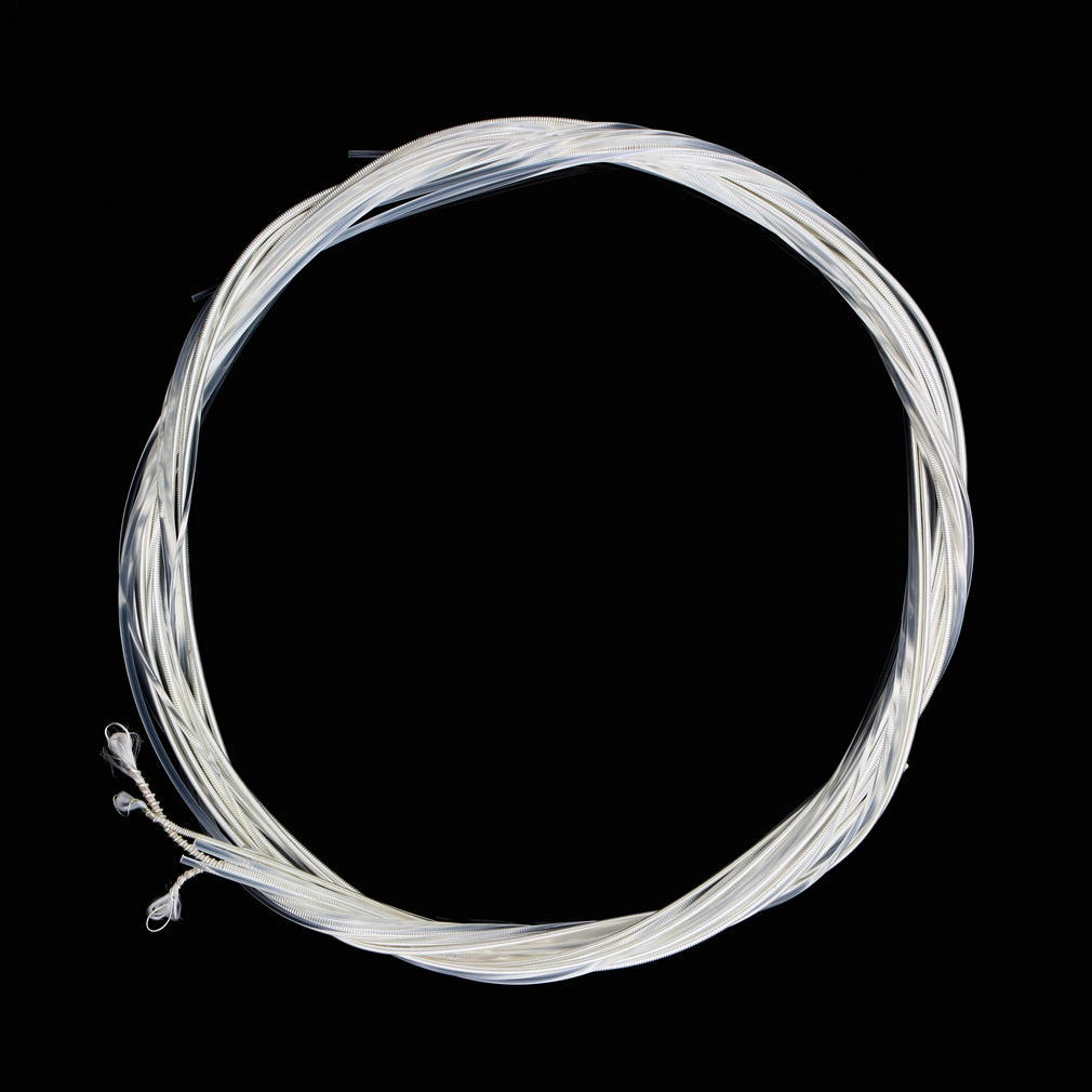 6pcs Gitarren Saiten Nylon Silber Überzug Set Super Licht für Akustikgitarre PF 6pcs Gitarren Saiten Nylon Silber Überzug Set Super Licht für Akustikgitarre PF
